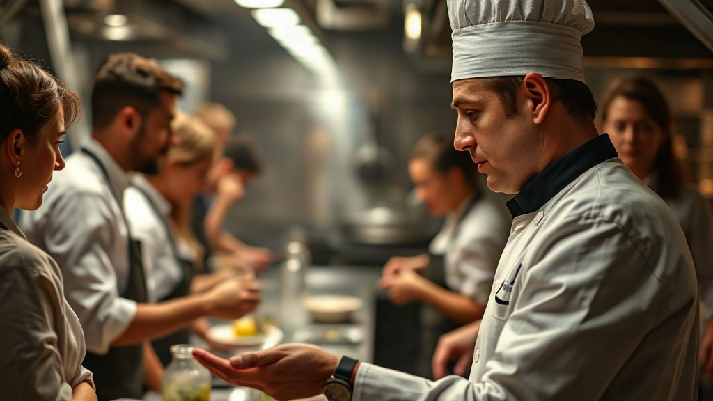 Ejemplo de liderazgo autocrático en un servicio de cocina